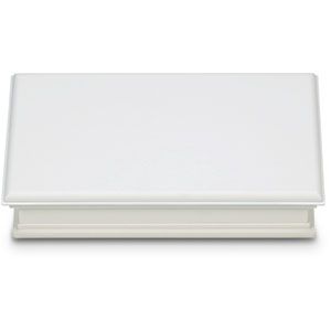 White Leatherette Showcase Platform