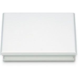 White Leatherette Showcase Platform