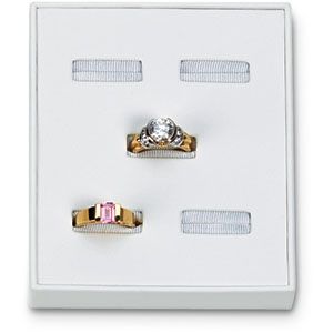 White 5 Single Ladies' Ring Tray