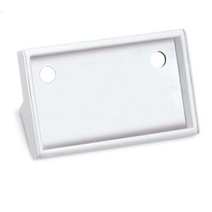 White Leatherette Rectangular Cradle Tray Only 