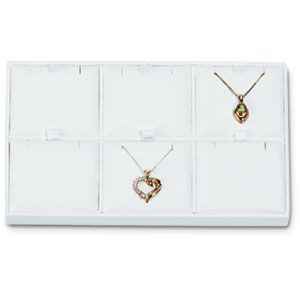 White 6 Slot Pendant Tray