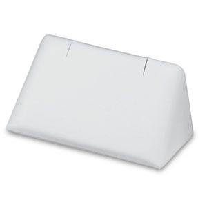 White Leatherette Cufflink Display