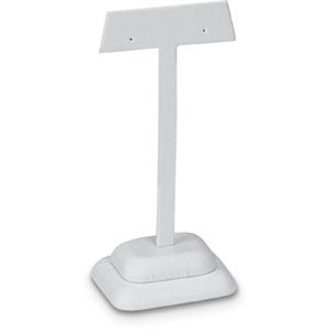White Leatherette Extra Tall Earring Tree