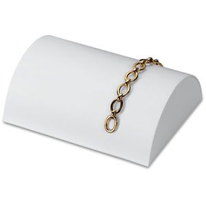White Leatherette Large Half Moon Layout