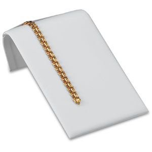 White Leatherette Medium Necklace or Bracelet Ramp