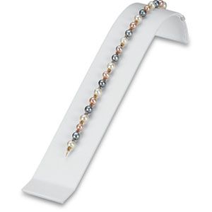White Leatherette Single Necklace or Bracelet Ramp