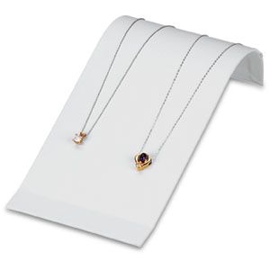 White Leatherette Medium Necklace or Bracelet Ramp