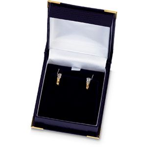 Blue Lizard Grain Pendant or Earring Box