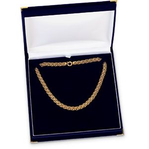 Blue Lizard Grain Necklace Box