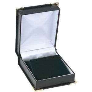 Green Lizard Grain Pendant or Earring Box