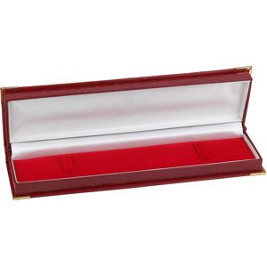 Red Crocodile Grain Layout Bracelet Box