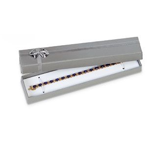 Silver/Silver Layout Bracelet Box Pack of 24