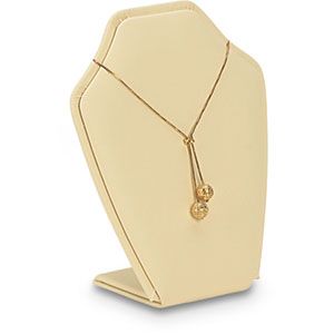 Beige Leatherette Pendant Stand