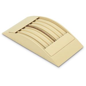 Beige Leatherette Bracelet Ramp with Flap