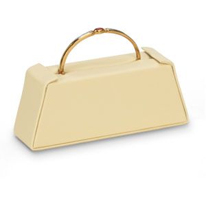 Beige Leatherette Single Bangle Slot