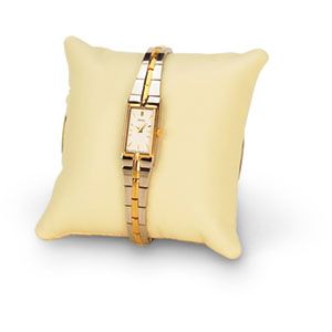 Beige Leatherette Pillow