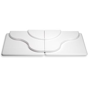 White Leatherette Platforms