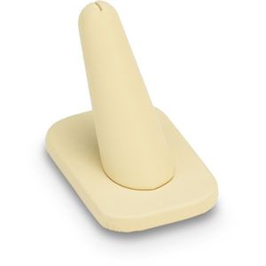 Beige Leatherette Ring Finger