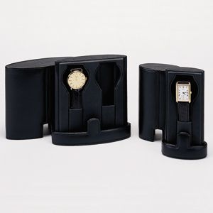 Black Leather Single Watch Case