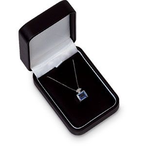 Black Leatherette Pendant Box