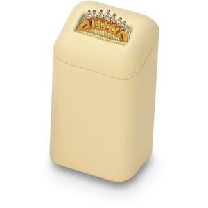 Beige Leatherette Large Ring Pedestal
