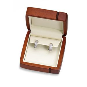 Regal Wood Collection Earring Box