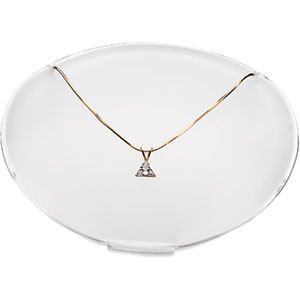Large Oval Acrylic Pendant Display