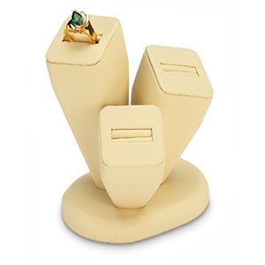 Leatherette 3-D Ring Display