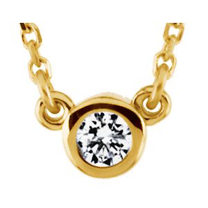 Diamond Solitaire Necklace
