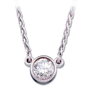 1/4 ct tw Diamond Solitaire Necklace