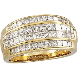 2 ct tw Invisible Set Diamond Ring