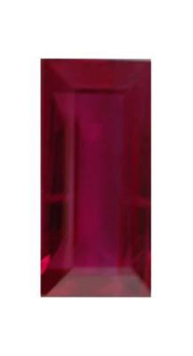 Straight Baguette Genuine Ruby (Black Box)