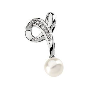 Pearl and Diamond Pendant