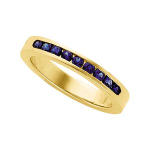 Genuine Sapphire Anniversary Band