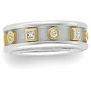 3/8 ct tw Diamond Etruscan-Inspired Band