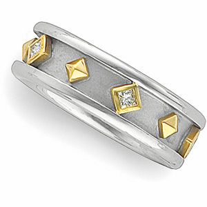 1/6 ct tw Diamond Etruscan-Inspired Band