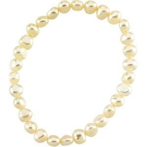 Panache&trade; Freshwater Cultured 6-7mm Pearl Stretch Bracelet
