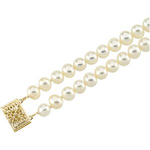 Panache&trade; Freshwater Cultured Pearl Double Strand Bracelet
