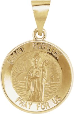 Hollow Round St. Patick Medal