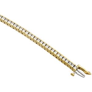 4 ct tw Princess-Cut Diamond Tennis Bracelet