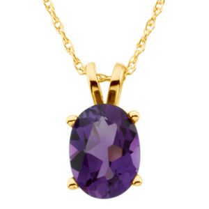 Genuine Amethyst Pendant