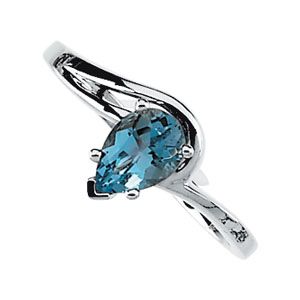 Genuine Aquamarine Ring