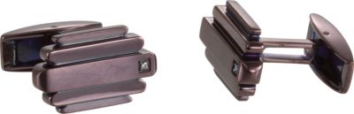 Stainless Steel Cufflinks with CZ & Immerse Plating