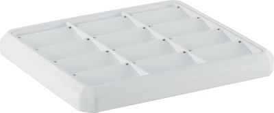12 Pendant Stackable Tray, White with White Pads