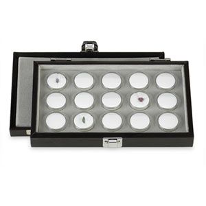 15 Gemstone Case with Hinged Lid