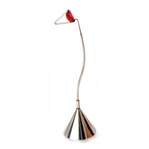 Medium Gem Display- White Plated Cone