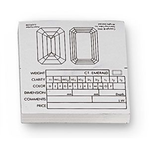 Emerald Diamond Information Fact Labels (Pack of 50)