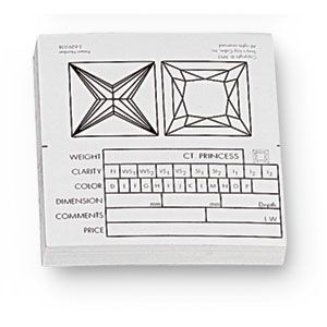 Princess Diamond Information Fact Labels (Pack of 50)