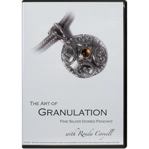 The Art of Granulation Fine Silver Rosette Pendant