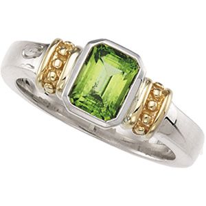 Genuine Peridot Ring